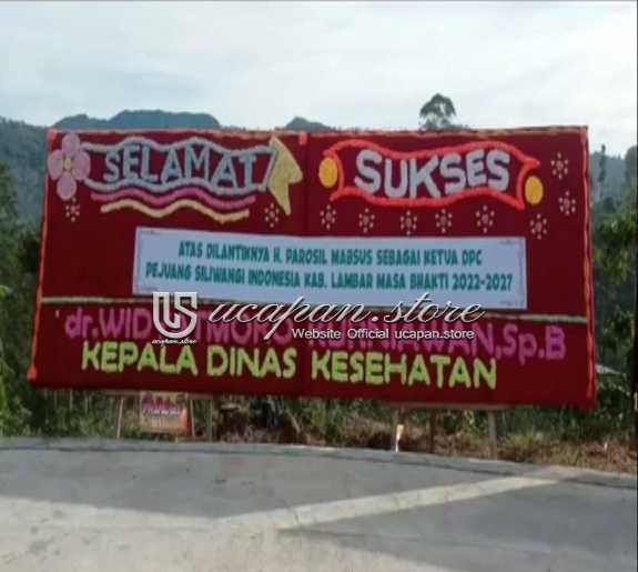 Papan Bunga Dobel Selamat