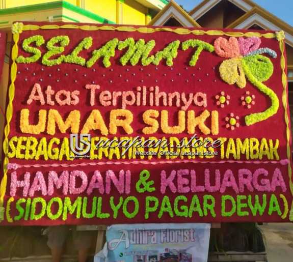 Papan Bunga Selamat Singel